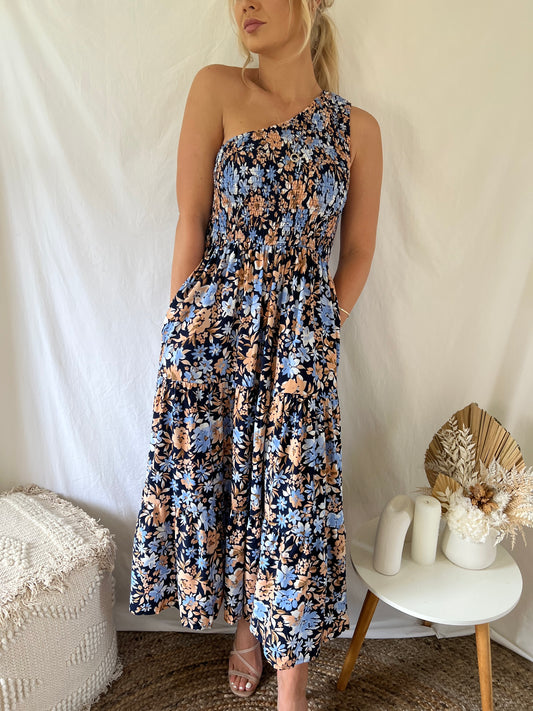 Audrey One-Shoulder Maxi Dress