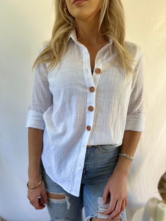 Hallie Long Sleeve Button Up Shirt